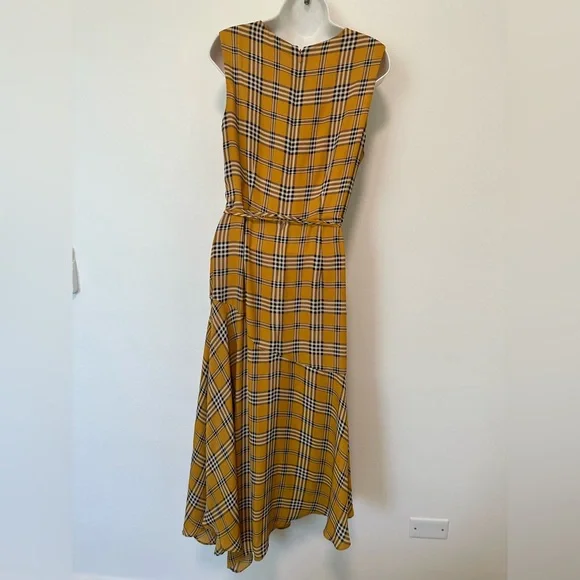 Vince Camuto - Women's Sleeveless V-Neck Highland Plaid Belted Dress (Size 10) - Picture 8 of 9